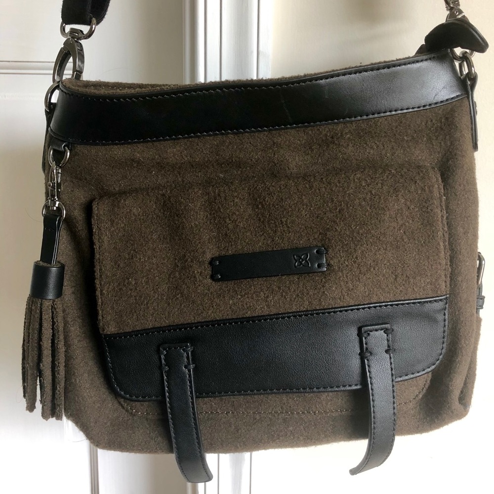 Wool Sherpani Satchel Bag